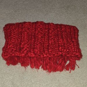 American Eagle Outfitters Vibrant Red Knit Scarf